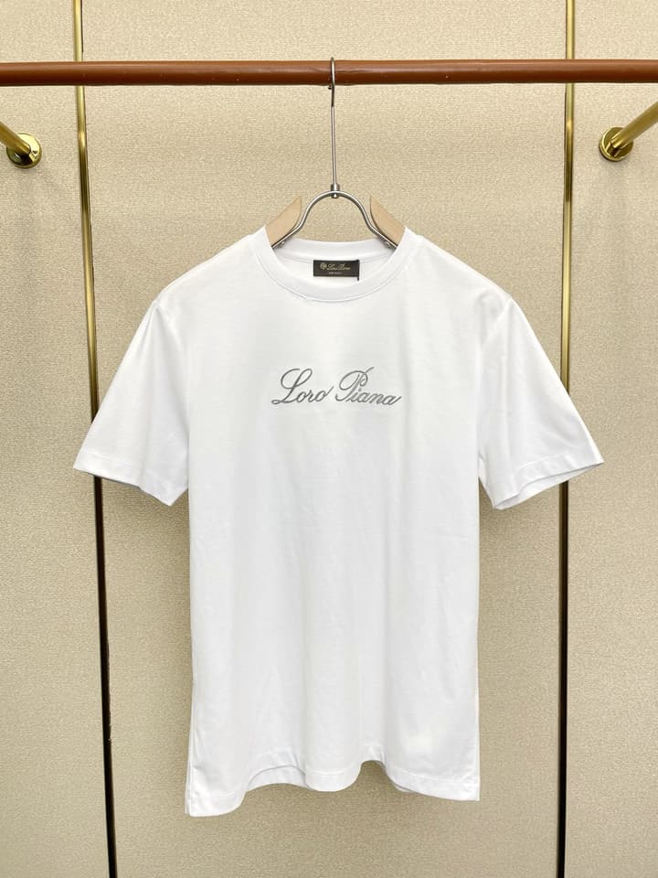 Loro Piana Men's Casual Short-Sleeve T-Shirt in Camel Brown