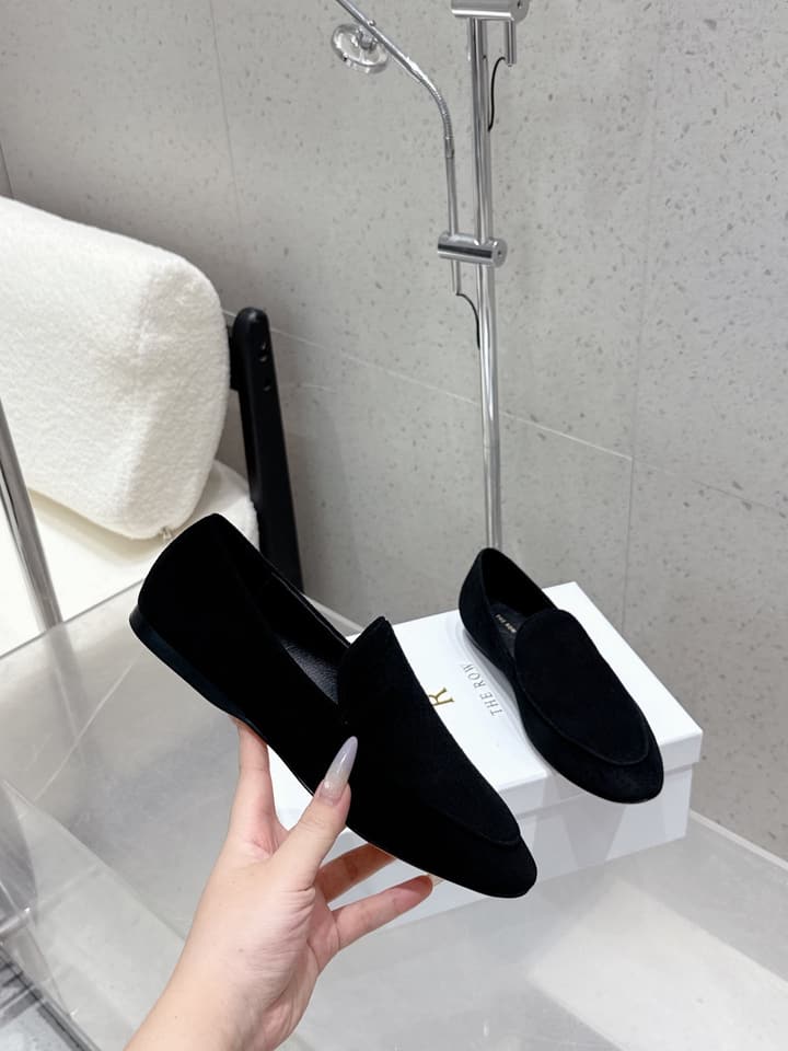 The Row Tassel Loafers in Black
