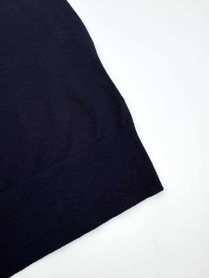 Prada Embroidered Zipper Long-Sleeve Polo Shirt