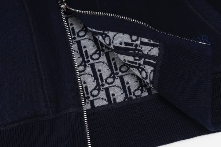 Dior Reversible Jacquard Cashmere Jacket – 24FW in Light Grey
