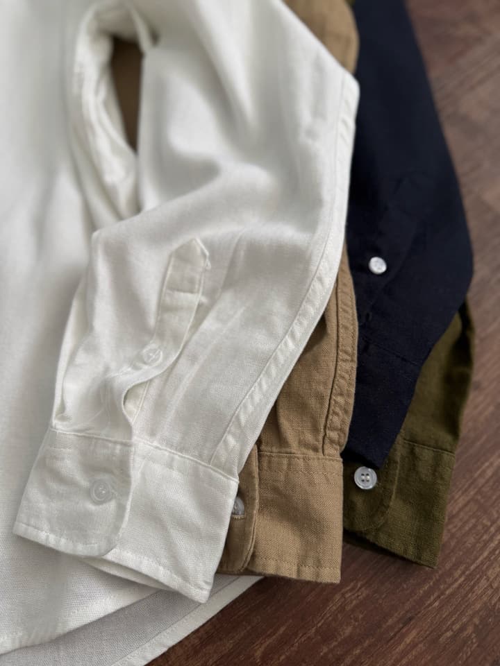 Ralph Lauren Men's Classic Fit Linen Shirt – 25FW in Army Green