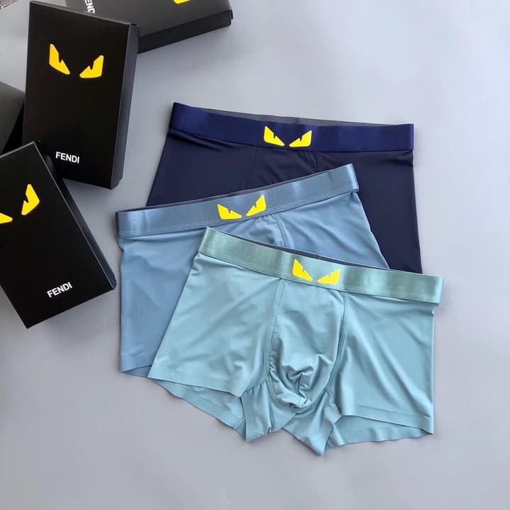 Fendi Monster Eyes Ice Silk Underwear Set