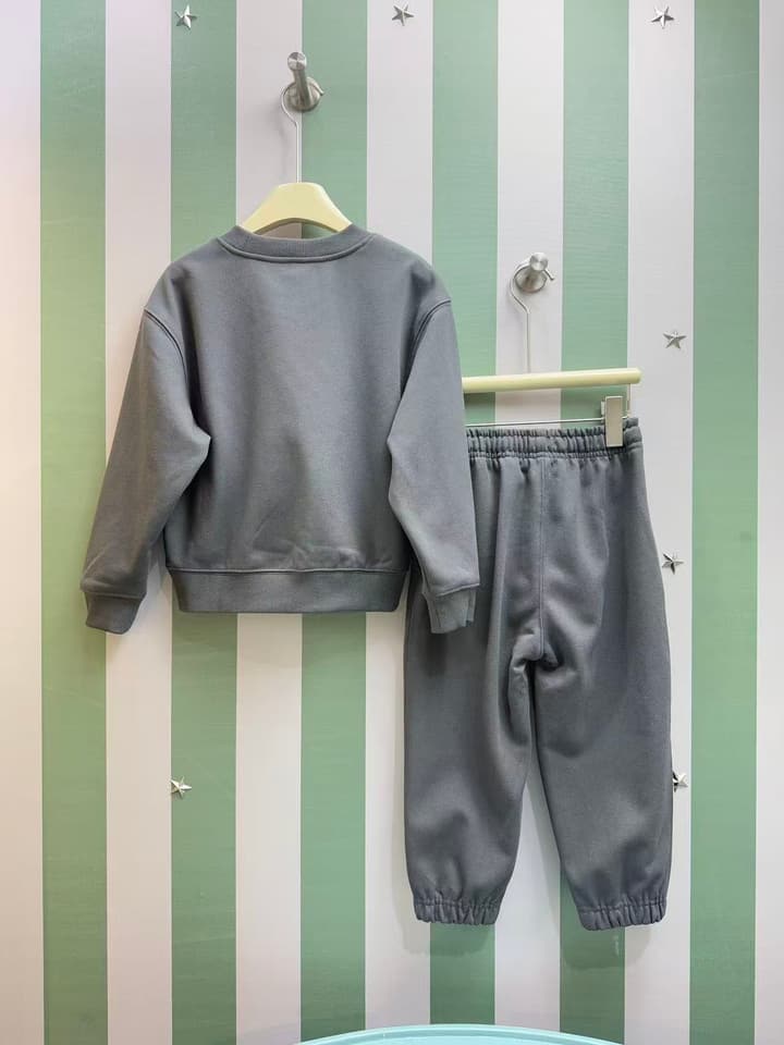 Kenzo Kids Crewneck Sweatshirt Set – 2025FW – Kids Collection in Dark Gray Set