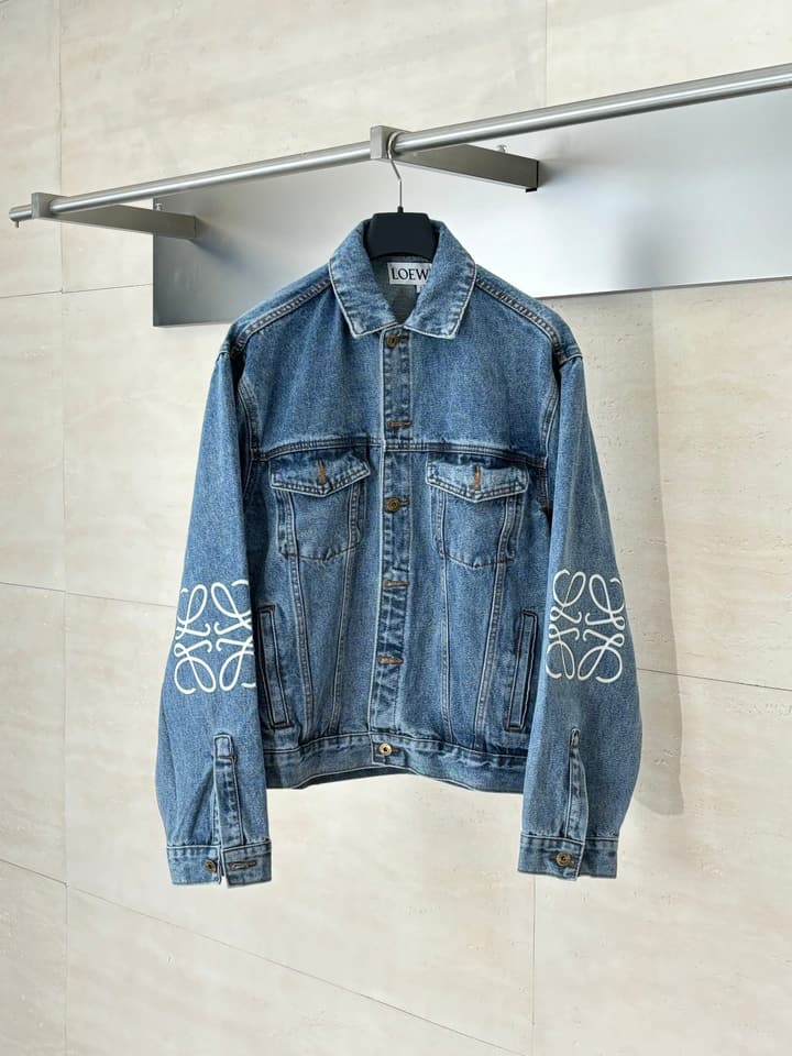 Loewe Anagram Denim Jacket – 24FW in Blue Denim