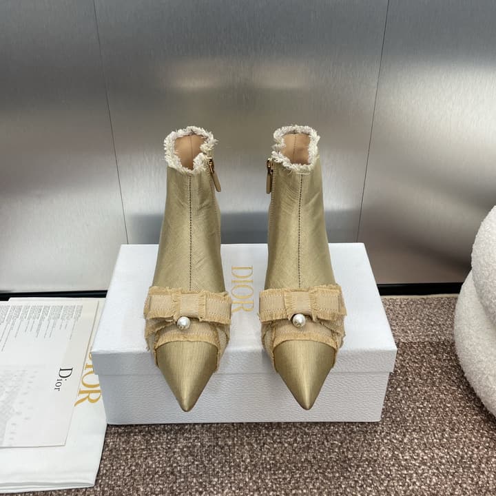 Dior J'Adior Adiorble Tassel Ankle Boots – 2024 Fall/Winter Collection in Black High Heel