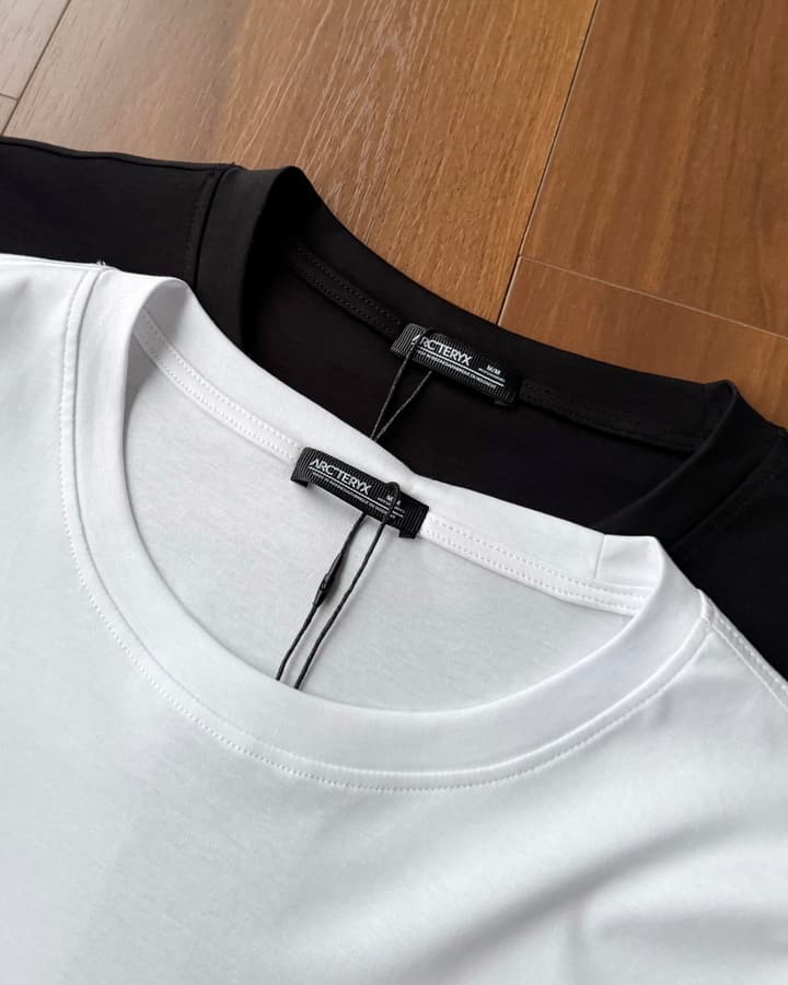 Arc'teryx Embroidered Minimalist Cotton T-Shirt in Classic Black