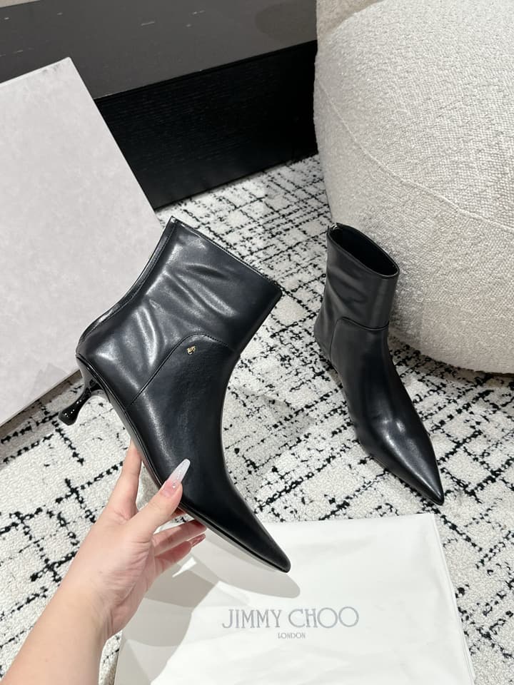 Jimmy Choo Classic Teardrop Heel Ankle Boots