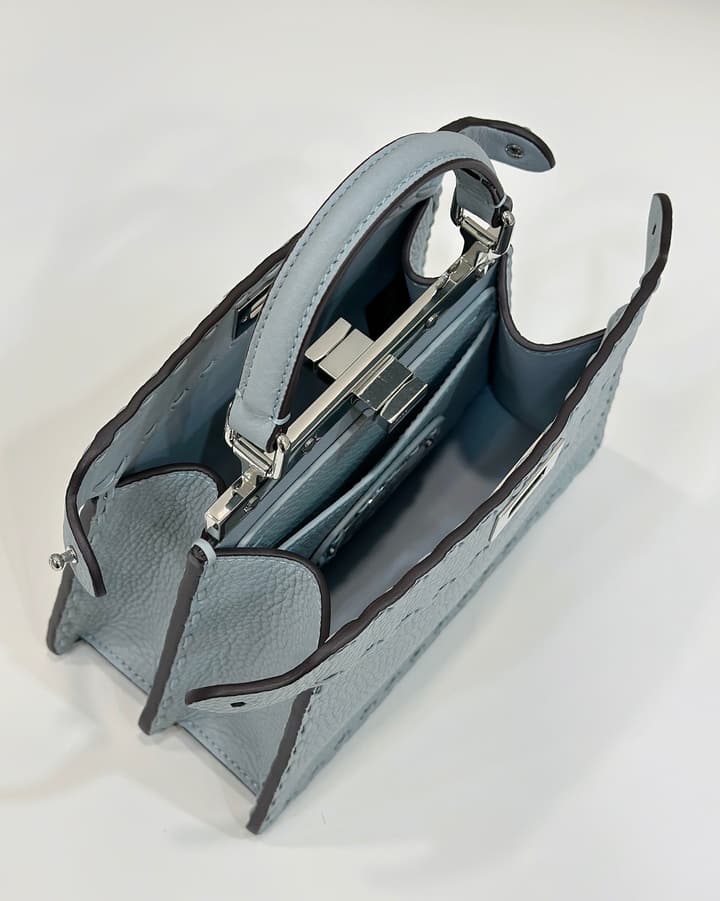 Fendi Peekaboo I See You Petite Satchel in Classic Black