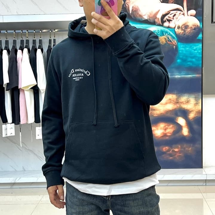 Dior Atelier Hooded Sweatshirt – 2025 FW in Classic Black