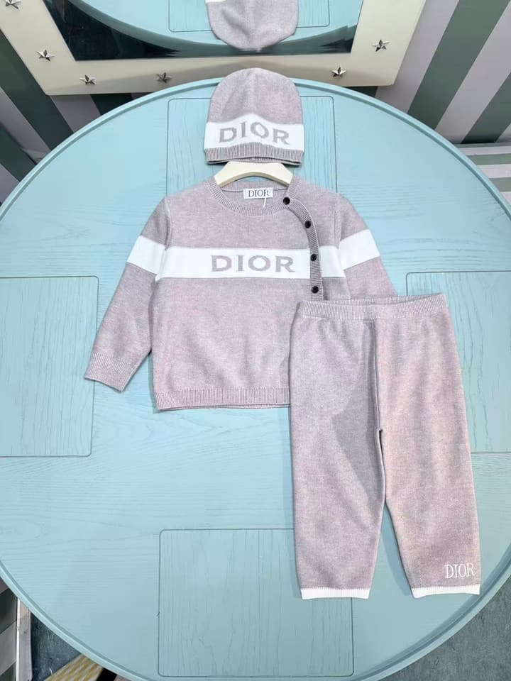 Dior Knit Three-Piece Set – Kids Collection