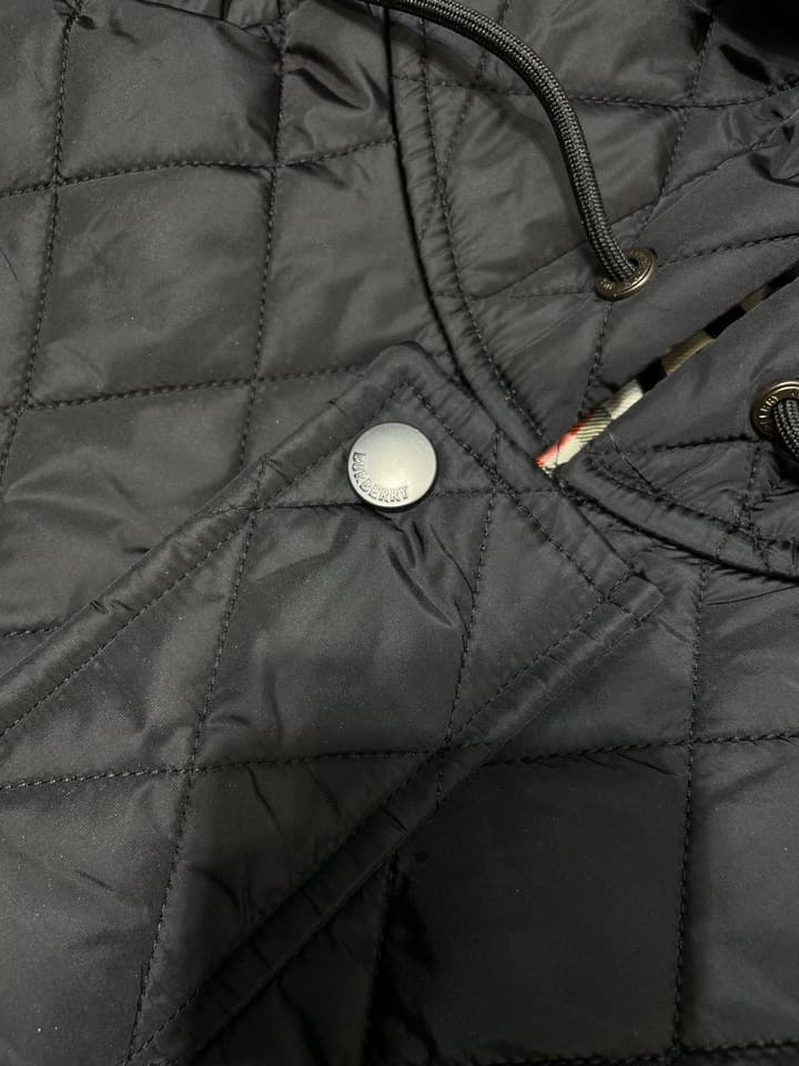 Burberry Checkerboard Padded Jacket in Black