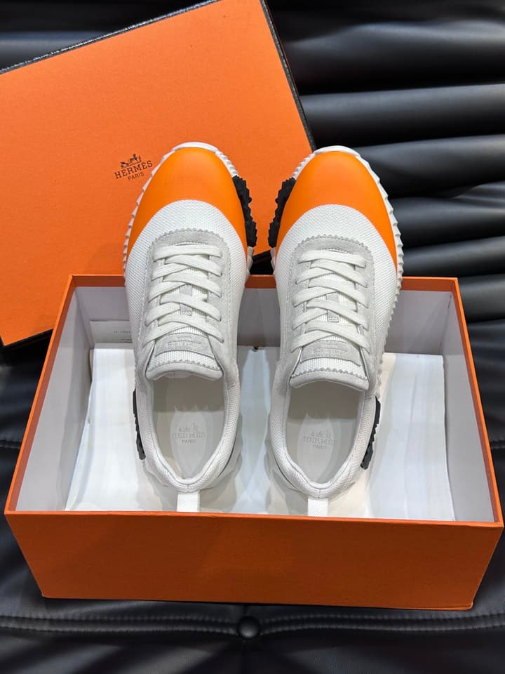 Hermès Bouncing Sneakers in Charcoal