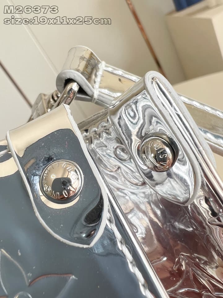 Louis Vuitton OnTheGo Small Monogram Miroir Tote Bag in Silver Monogram Miroir