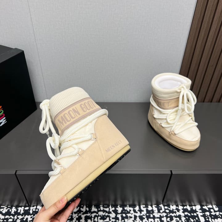 Moon Boot 2024 Autumn/Winter Cute Snow Boots in Cream