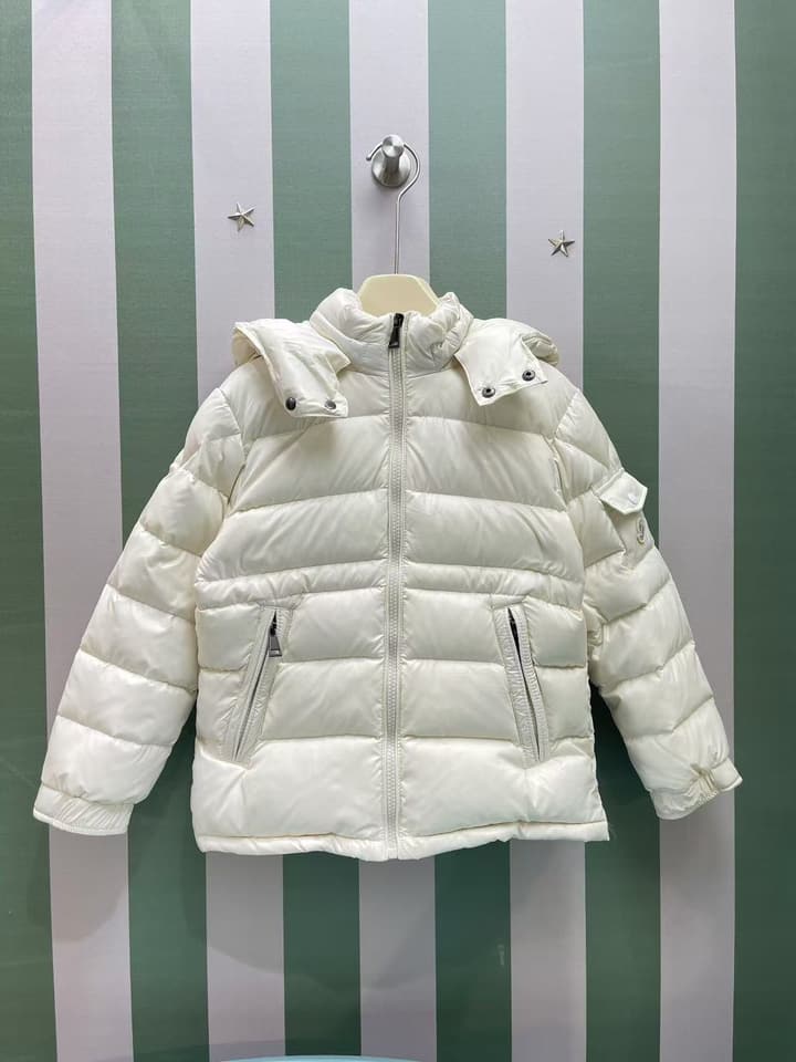 Moncler Kids Down Puffer Jacket – 2025SS – Kids Collection in Cream Puffer Jacket