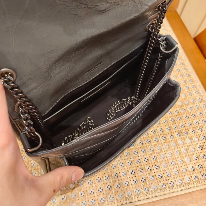 Saint Laurent Niki Baby Shoulder Bag in Apricot