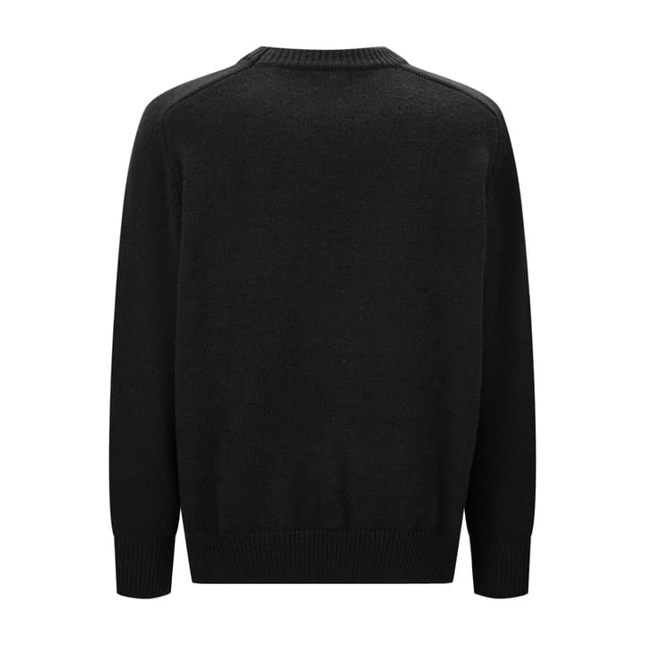 Celine Triomphe Embroidered Knit Sweater in Black