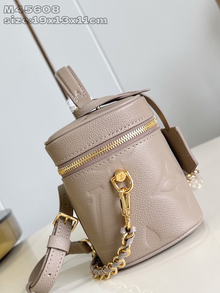 Louis Vuitton Vanity Small Handbag – Giant Monogram Embossed in Black