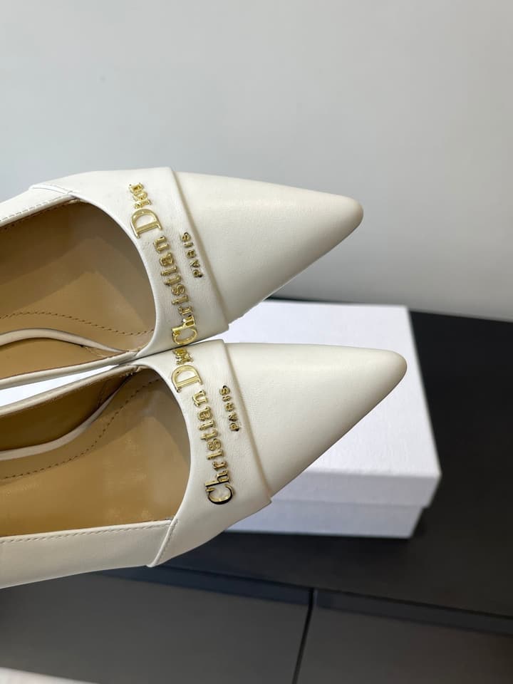 Dior My Dior Pointed-Toe Slingback Heels – 25SS in Patent Black