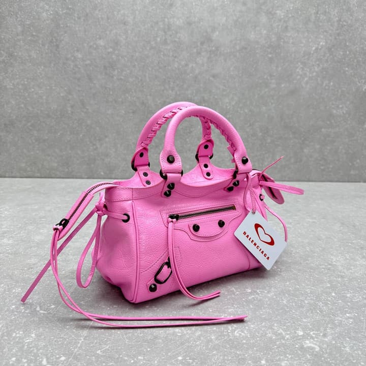 Balenciaga Le City Bowling Bag – Qixi Limited Edition in Black Oil Wax Leather