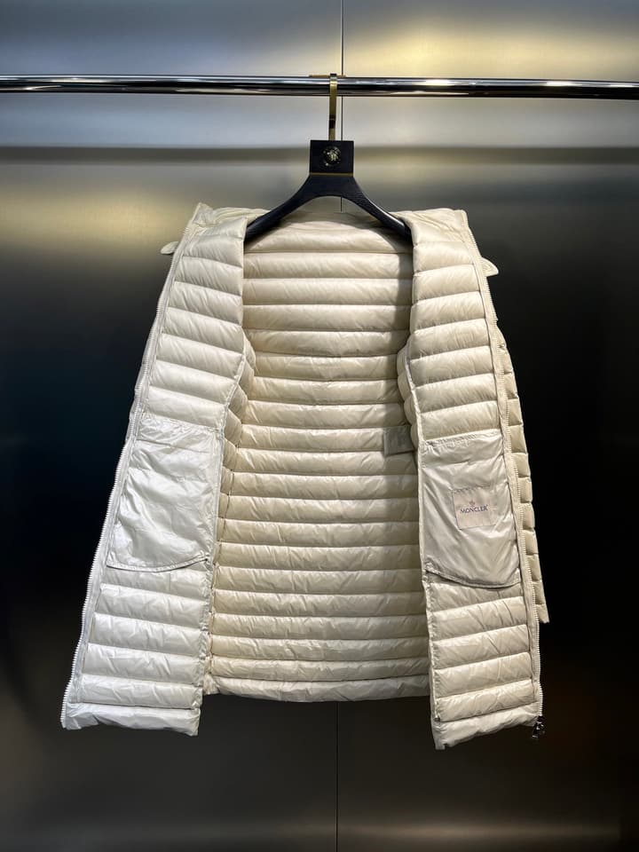 Moncler Waist-Cinching Hooded Down Jacket – Autumn/Winter Collection in Gold
