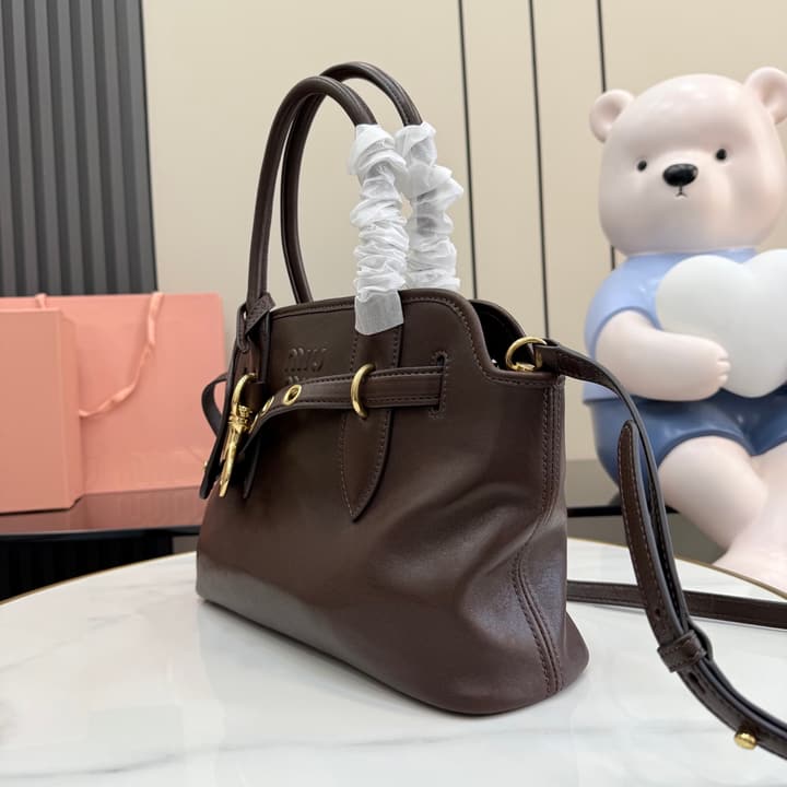 Miu Miu Aventure Naa Leather Handbag