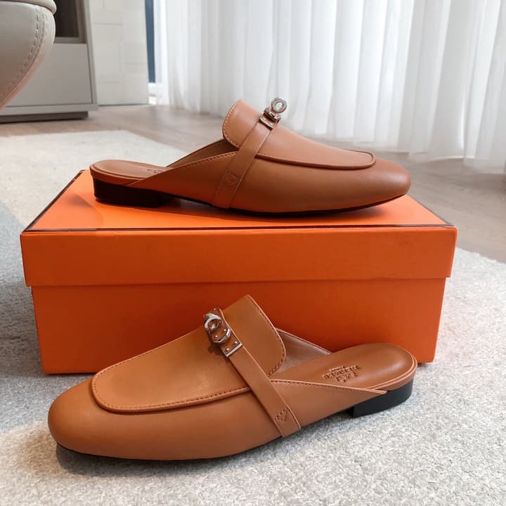 Hermes Eclair Sandals – 2025 New Collection in Black Leather