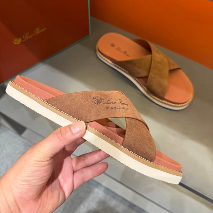 Loro Piana Summer Walk Crisscross Mules