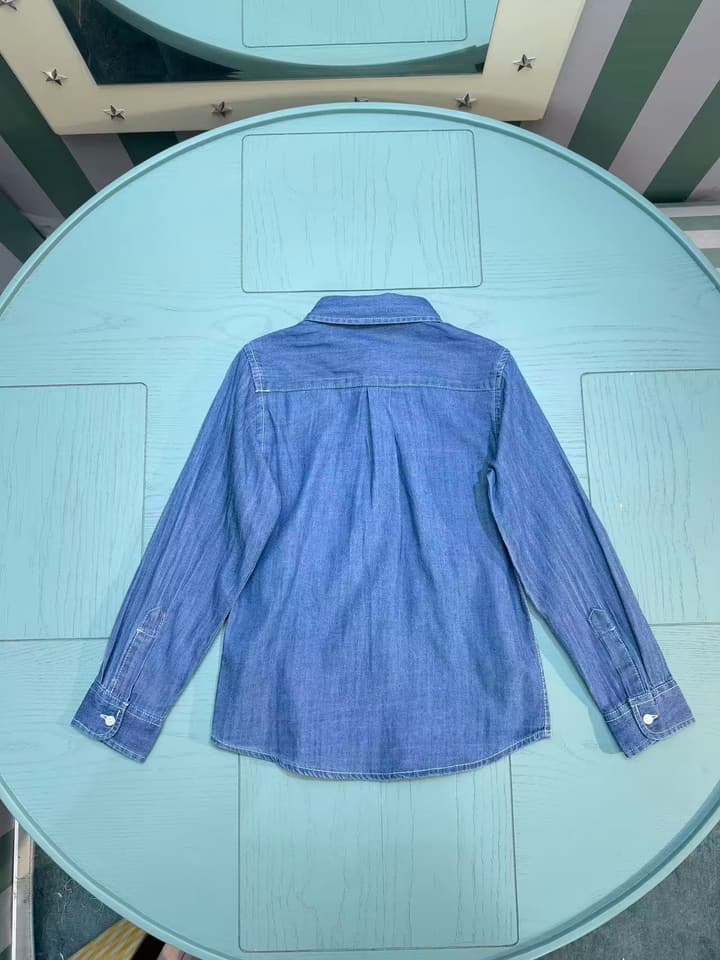 Ralph Lauren Polo Kids Denim Shirt – 2025SS in Light Blue Denim Shirt