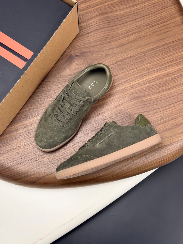 Zegna Old Money Suede Casual Sneakers