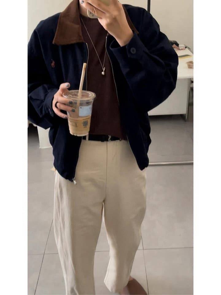 Ralph Lauren Campus Collared Jacket in Blue