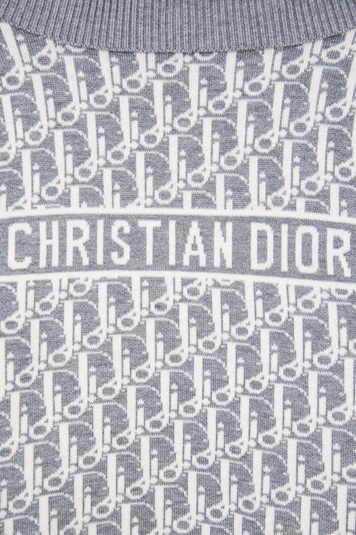 Dior Classic Oblique Reversible Cashmere Sweater – 25FW in Camel Oblique Pattern