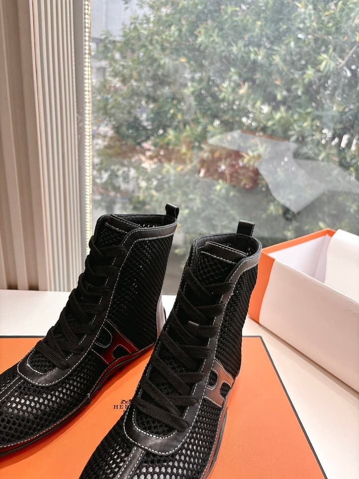 Hermès Bouncing Mesh Sneakers in Black