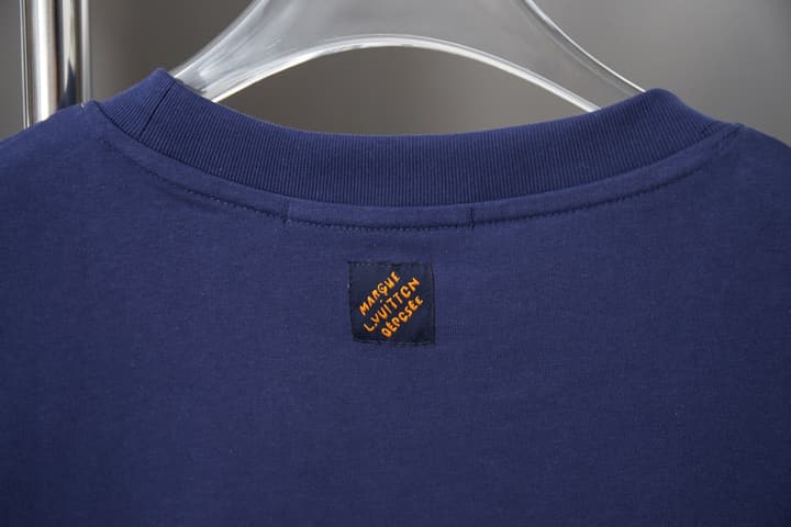 Louis Vuitton Landscape Embroidery T-Shirt – 26SS in Navy Blue