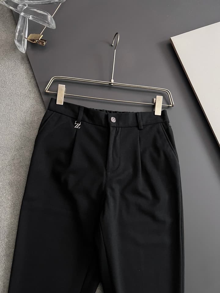 Zegna 2025 Cashmere Blend Casual Trousers in Classic Black