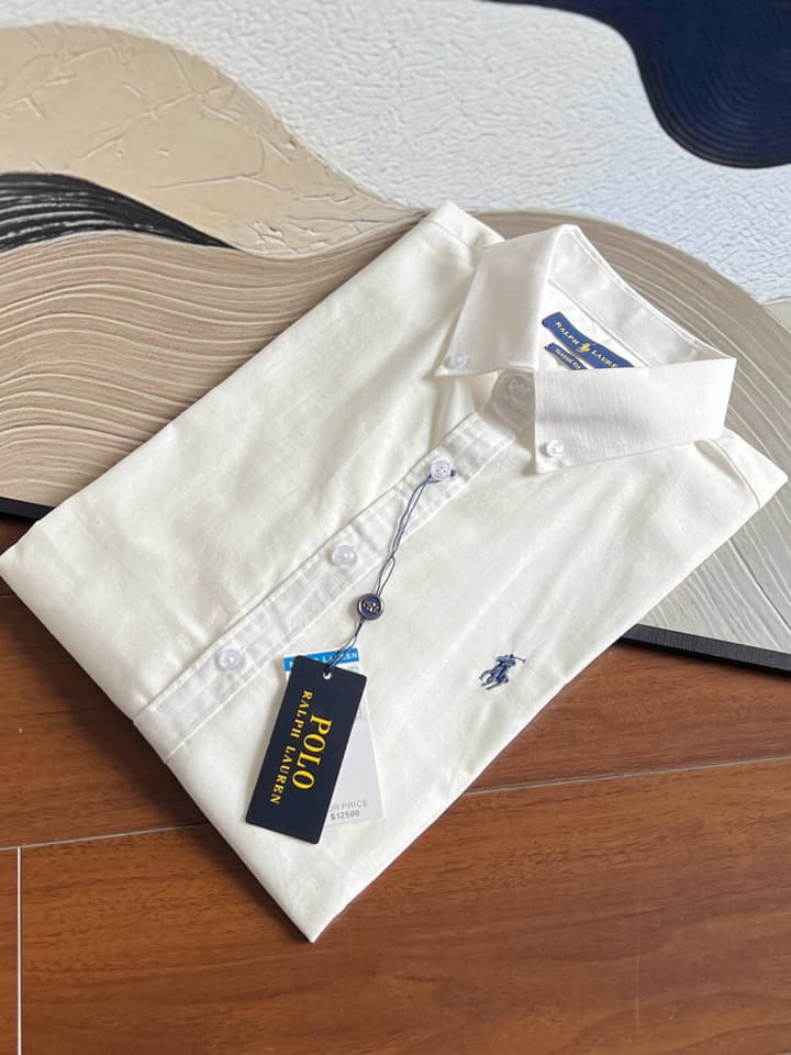 Ralph Lauren Pony Logo Linen Shirt – Spring/Summer Collection in Black