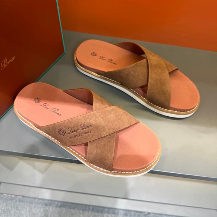 Loro Piana Summer Walk Crisscross Mules