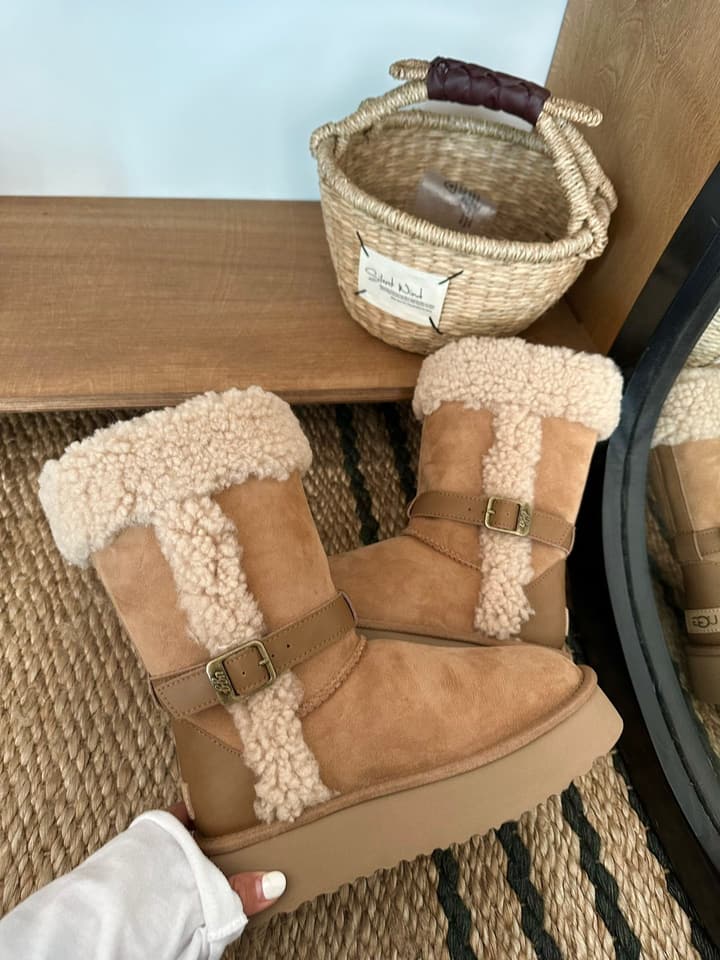 UGG Platform Shearling Snow Boots