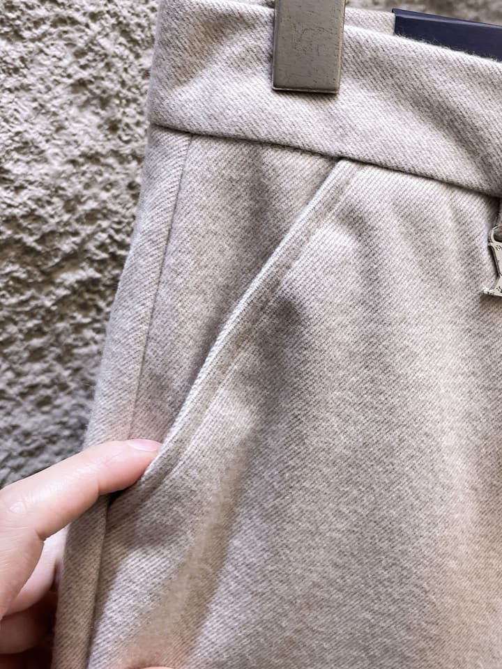 Louis Vuitton Wool Blend Dress Trousers – Autumn/Winter Collection in Black