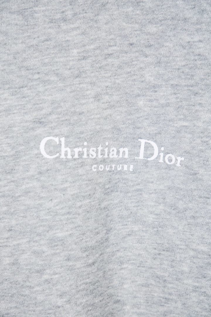 Dior Classic English Letter Hooded Sweatshirt in Black