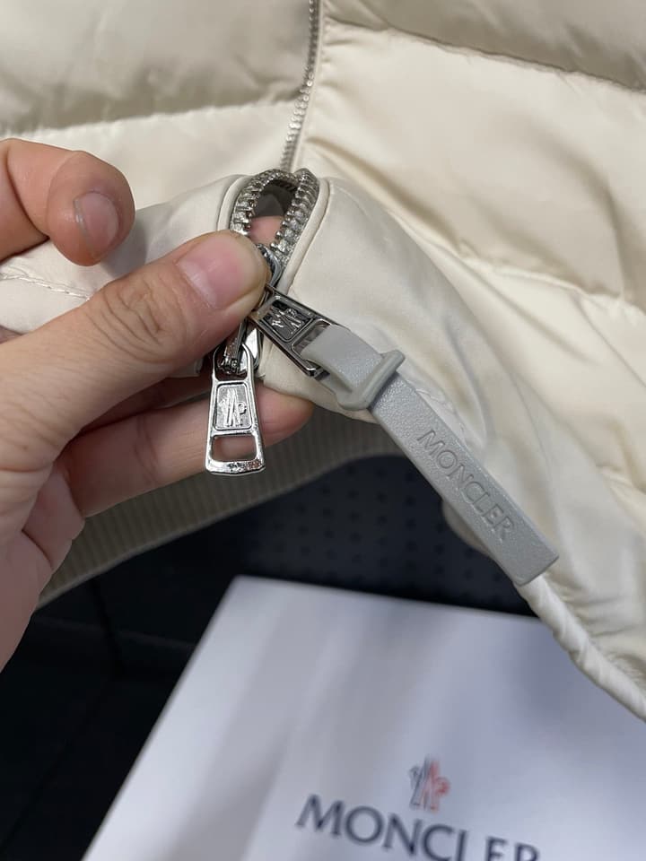 Moncler Men's Knit Down Spliced Jacket – New Collection in Beige