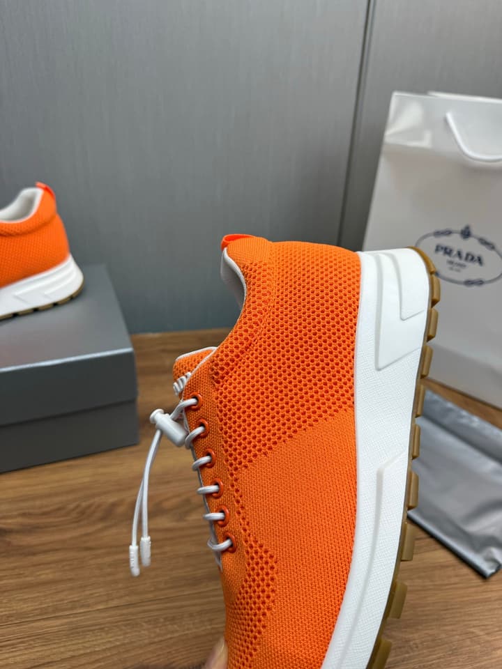 Prada Men's High-Quality Sneakers in Light Grey