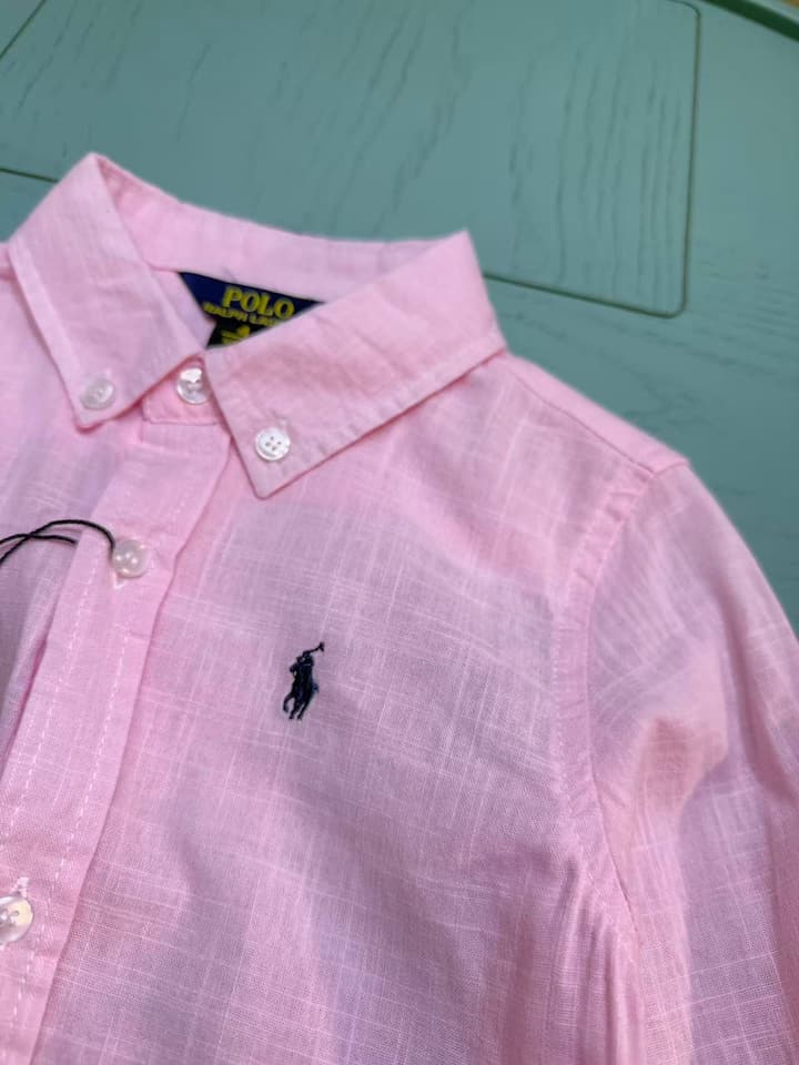 Ralph Lauren Polo Kids Embroidered Shirt – 2025SS – Kids Collection in Null