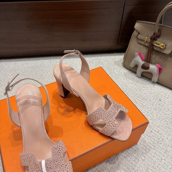Hermès Eremite 80 Heeled Sandals in Black