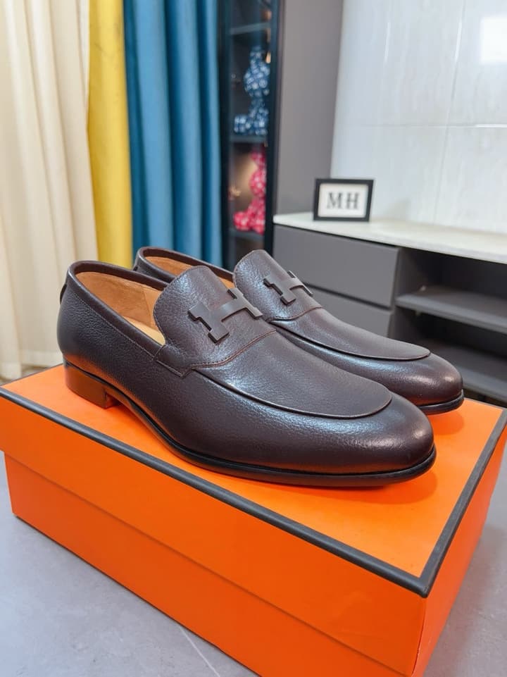 Hermès Business Leather Loafers