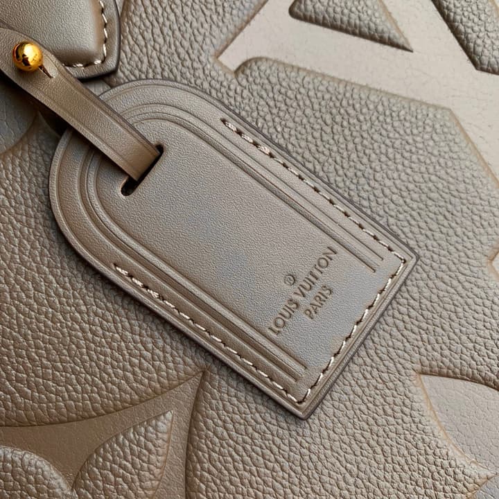 Louis Vuitton Onthego Monogram Tote in Taupe Monogram Empreinte