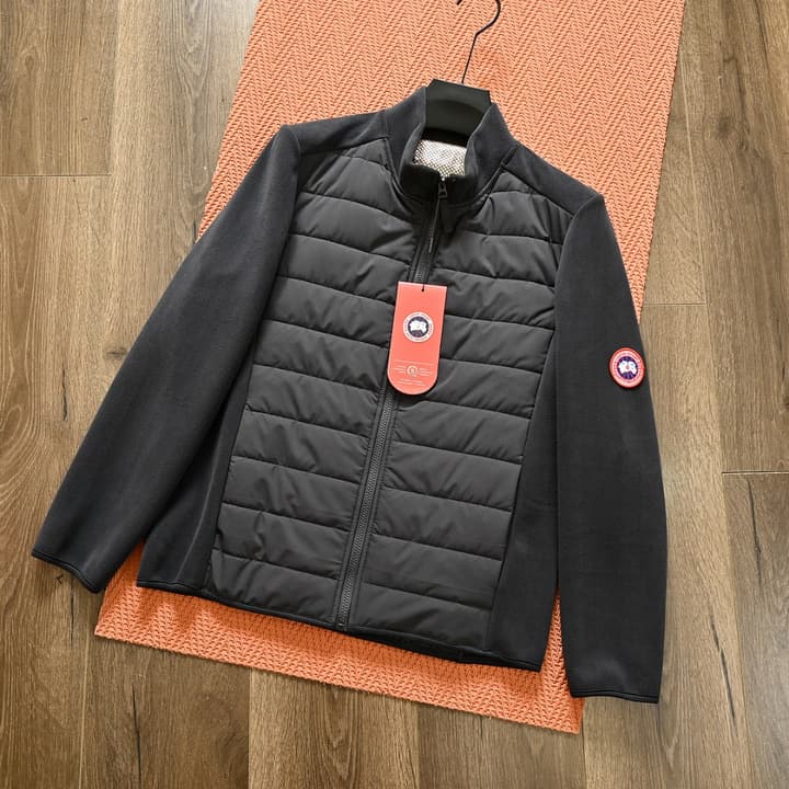Canada Goose Spliced Stand-Collar Cashmere Jacket – 25FW in Dark Grey
