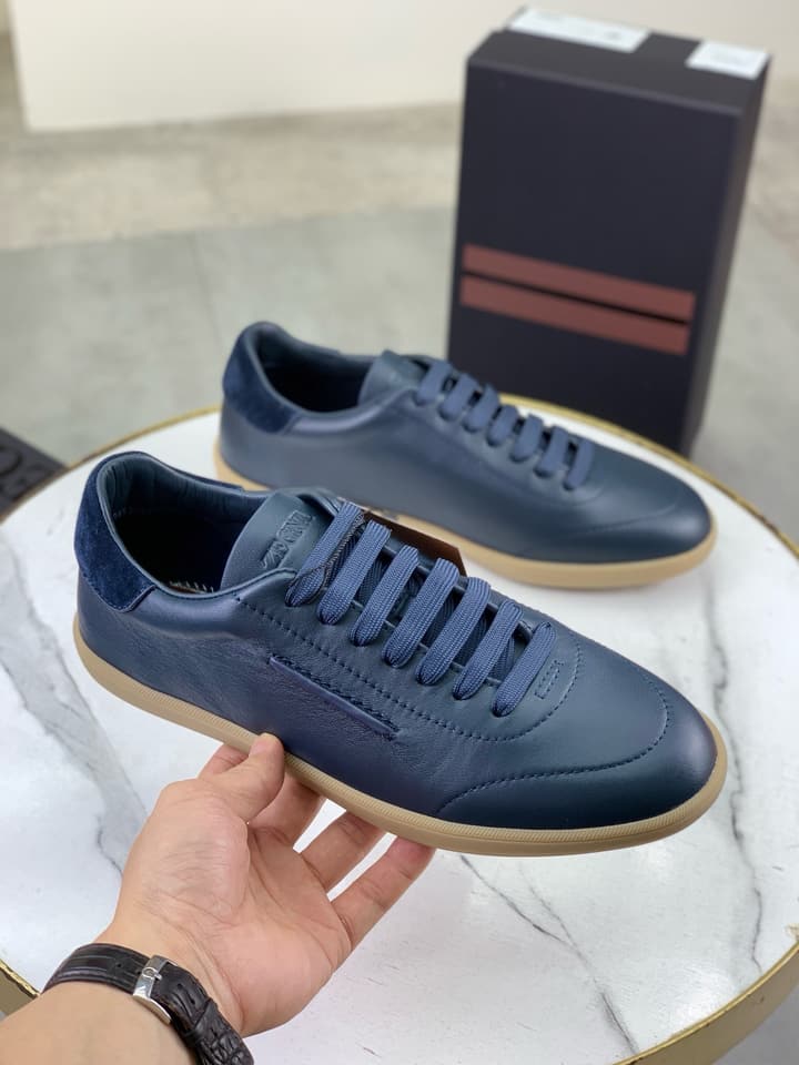 Zegna 232 Suede Calfskin Sneakers