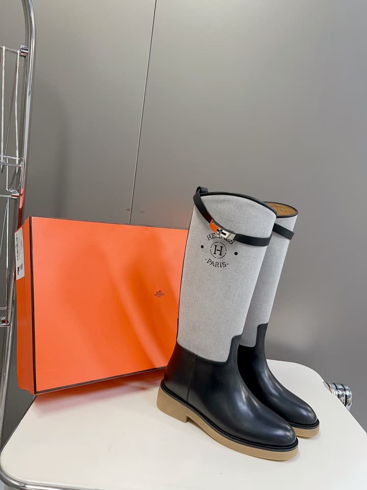 Hermès Kelly Riding Boots in Black