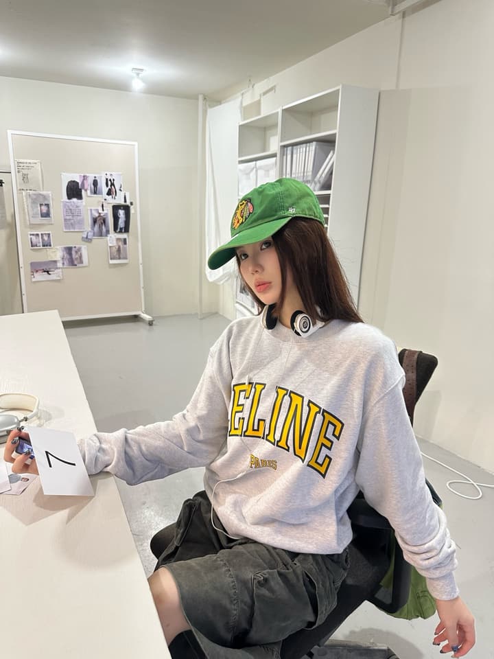 Celine Paris Printed Logo Sweatshirt
